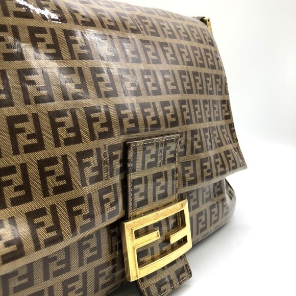 FENDI Brown Leather Shoulder Bag - Picture 2 of 12